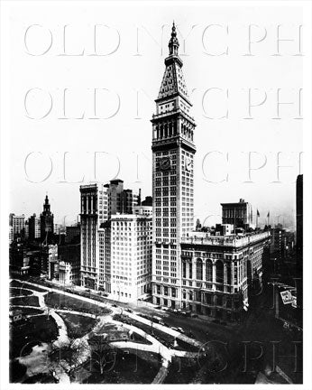 Metropolitan Life Insurance Bldg & Madison Square Garden Manhattan NYC Old Vintage Photos and Images