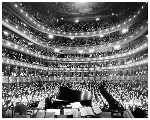 Metropolitan Opera House 1937 Josef Hoffman on Piano Old Vintage Photos and Images