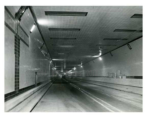 Midtown Tunnel prior to opening - Manhattan 1940 NYC Old Vintage Photos and Images