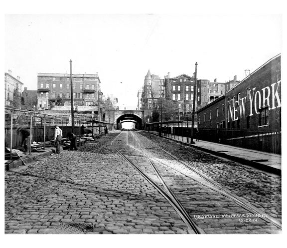 Montague Viaduct 1914 Brooklyn Heights - Brooklyn NY Old Vintage Photos and Images