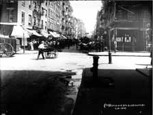 Mott Avenue north at Bayard Street, 1907, then Jewish, now Chinatown Old Vintage Photos and Images