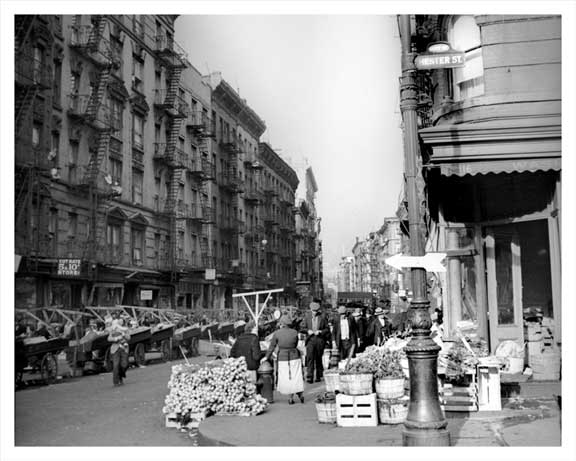 Mott Street north from Hester 1939 Old Vintage Photos and Images