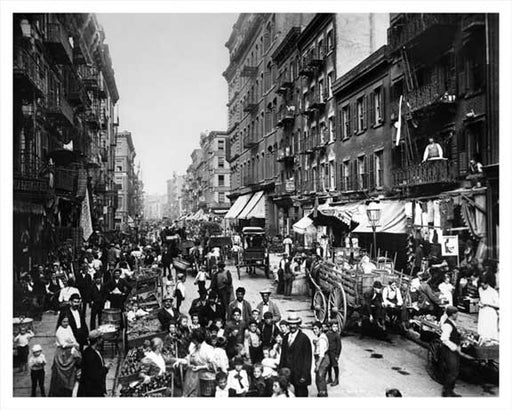 Mulberry Street Looking toward Canal 1904 Old Vintage Photos and Images
