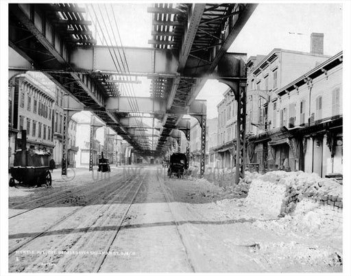 Myrtle Ave between Bedford Ave & Skillman 1918 Old Vintage Photos and Images