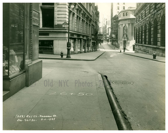 Nassau Street 1928 side street Old Vintage Photos and Images