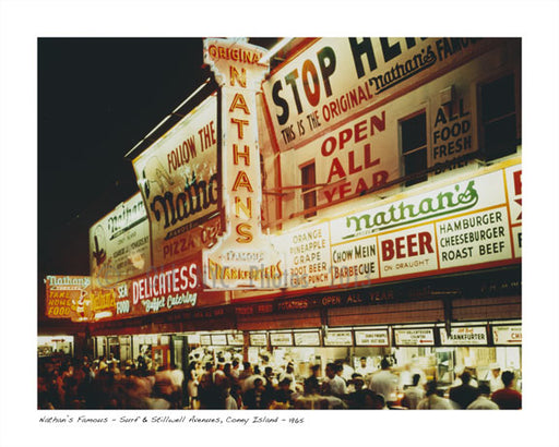 Nathan's at Surf & Stillwell Ave 1965 Old Vintage Photos and Images