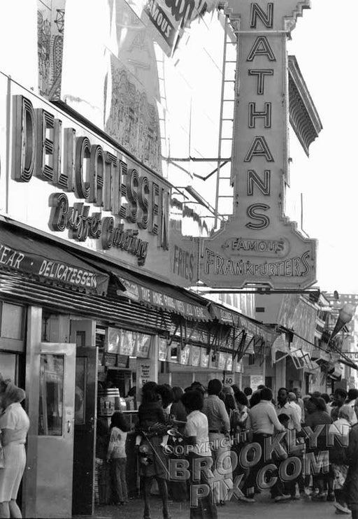 Nathan's Famous Brooklyn NY Old Vintage Photos and Images