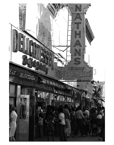 Nathan's Famous - Coney Island 1970s Old Vintage Photos and Images