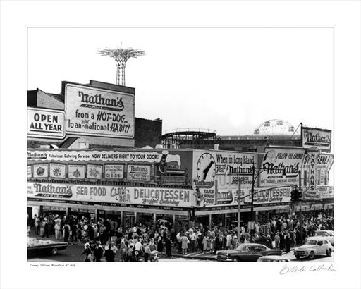 Nathans - Coney Island, Brooklyn NY Old Vintage Photos and Images
