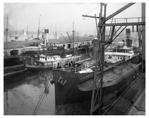 Navy Yard - ELM Branch ship Old Vintage Photos and Images