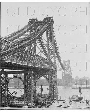 New East River bridge Williamsburg bridge Old Vintage Photos and Images