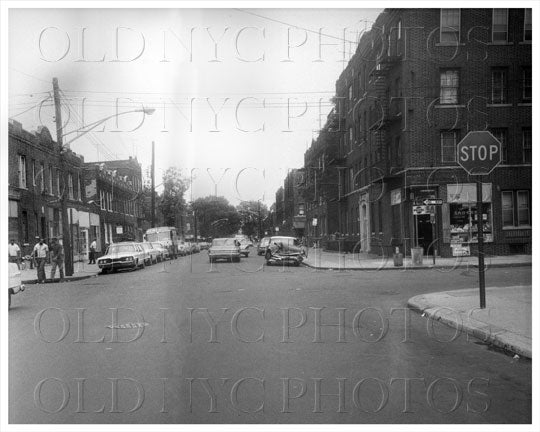 Newport Avenue looking east at Saratoga Avenue Brownsville 1966 Old Vintage Photos and Images