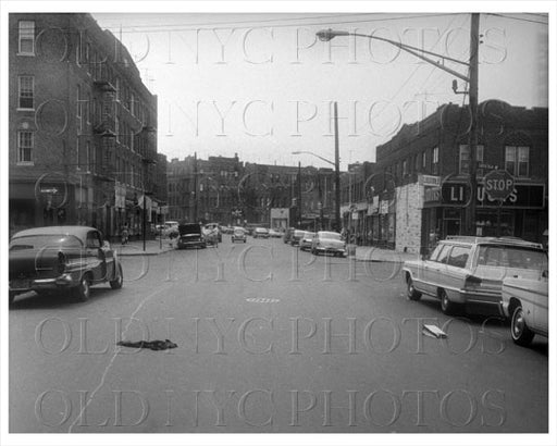 Newport Avenue west toward Saratoga Avenue Brownsville 1966 Old Vintage Photos and Images