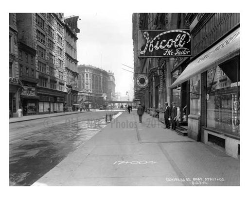 Nicoll the Tailor' Broadway - Midtown Manhattan - NY 1914 Old Vintage Photos and Images