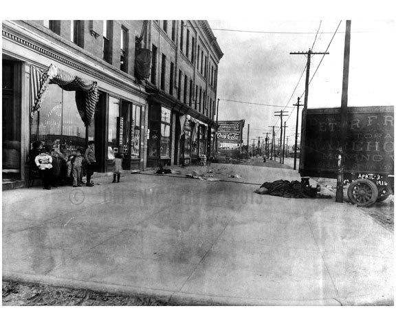 North side of Surf Ave, looking east from West 28th Street 1914 Old Vintage Photos and Images