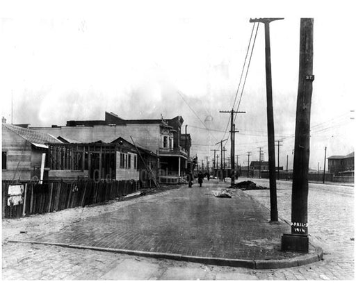 North Side of Surf Ave, looking east from west 29th Street 1914 Old Vintage Photos and Images