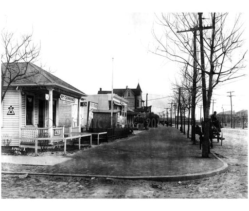 North side of Surf Ave, looking East from West 30th Street 1914 Old Vintage Photos and Images
