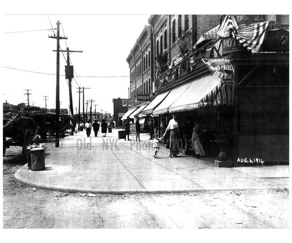 North Side of Surf Ave, looking West from West 25th Street Old Vintage Photos and Images