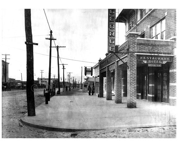 North Side of Surf Ave, Looking west from west 30th Street 1914 Old Vintage Photos and Images
