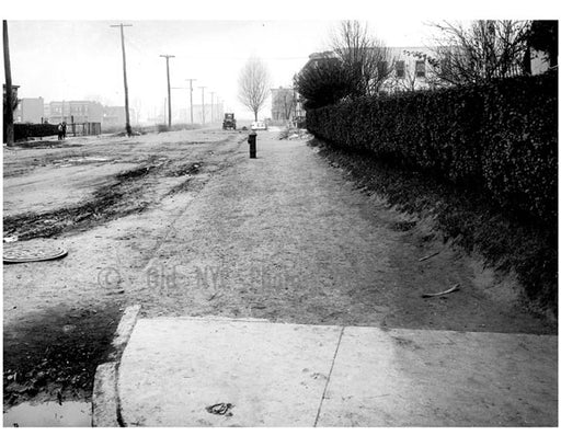 North sidewalk of Ave T, looking west from Van Sicklen Street-  1922 Old Vintage Photos and Images