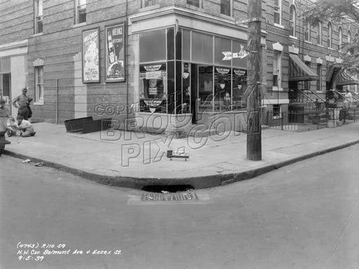 Northwest corner of Belmont Avenue and Essex Street, 1939 Old Vintage Photos and Images