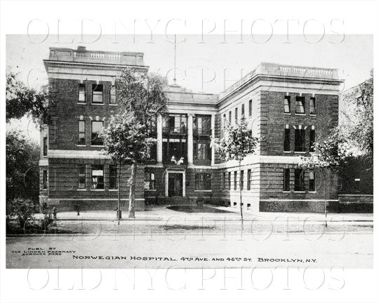 Norwegian Hospital 4th Ave & 46th Street 1910 Old Vintage Photos and Images