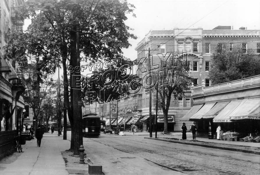 Nostrand Avenue looking north to St. Mark's Avenue, c.1920 Old Vintage Photos and Images