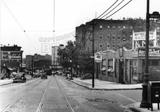 Nostrand Avenue, looking south from Montgomery Street, 1946 Old Vintage Photos and Images