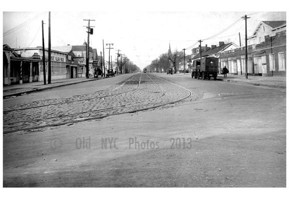 Ocean Ave  1924 - Looking North from Emmons Ave Old Vintage Photos and Images