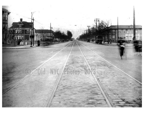 Ocean Ave  1924 - Looking South from Ave P Old Vintage Photos and Images