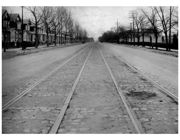 Ocean Ave  1924 - Looking SoUth from Ave T Old Vintage Photos and Images