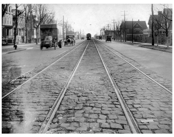 Ocean Ave  1924 - Looking South from Voorhies Ave Old Vintage Photos and Images
