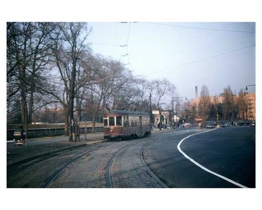 Ocean Ave Trolley near Prospect Park 1940s - Brooklyn, NY Old Vintage Photos and Images