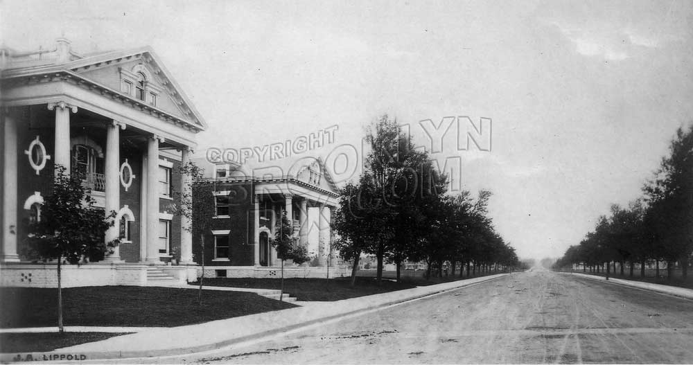 Ocean Avenue, looking north from Newkirk Avenue, 1905 Old Vintage Photos and Images