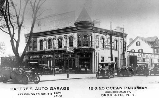 Ocean Parkway corner of Sherman Street, c.1912 Old Vintage Photos and Images
