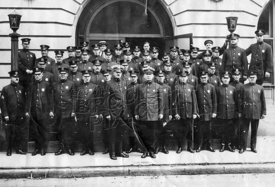 Officers of the 74th Precinct, 154 Lawrence Avenue, Parkville, c.1925 Old Vintage Photos and Images
