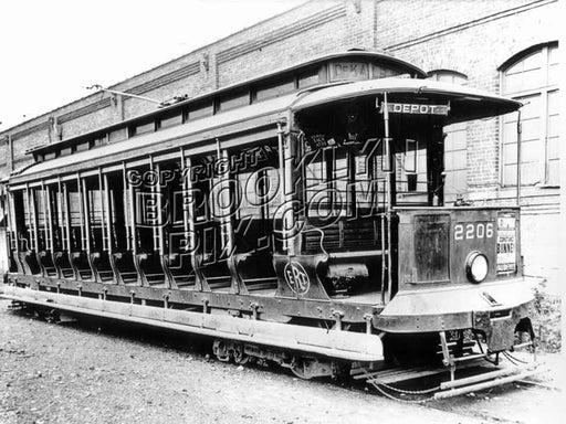 Old Brooklyn open trolley #2206 Old Vintage Photos and Images