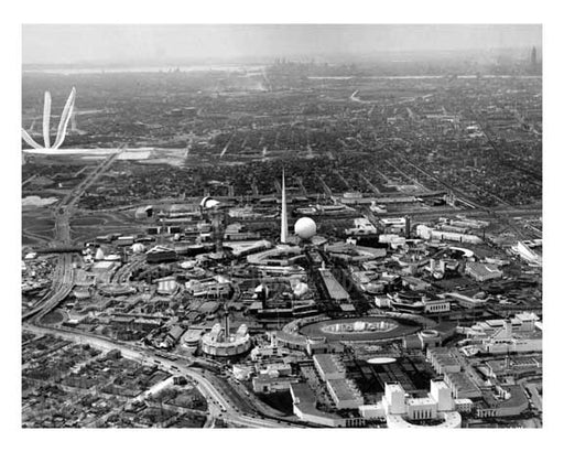 Opening Day - aerial view of the Worlds Fair 1939 - Flushing - Queens - NYC Old Vintage Photos and Images