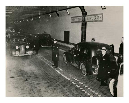 Opening of the Lincoln Tunnel 1937 Midtown Manhattan NYC Old Vintage Photos and Images