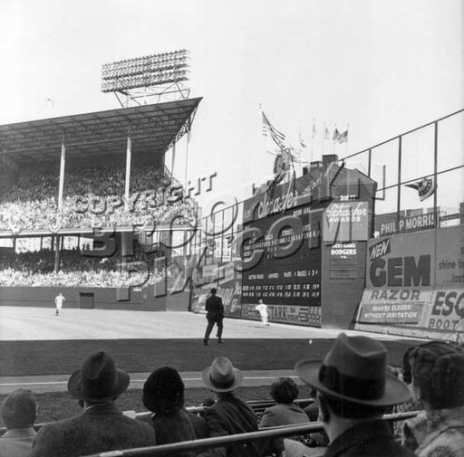 Outfield scene during 1956 World Series Old Vintage Photos and Images