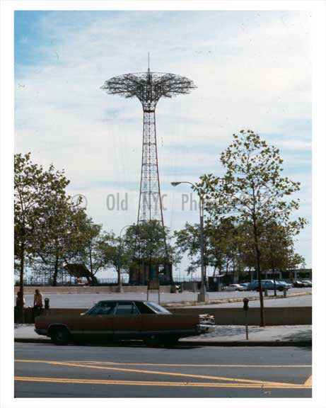 Parachute Jump at Coney Island 1970  - NYC Old Vintage Photos and Images