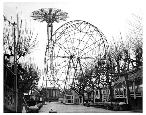 Parachute Jump & The Wonderwheel 1970s Old Vintage Photos and Images