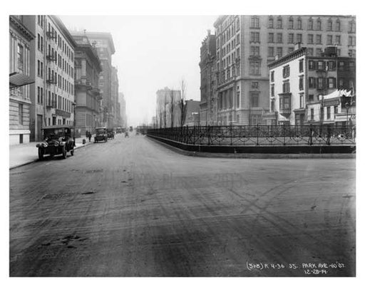 Park Avenue & 60th Street - Upper East Side -  Manhattan 1914 Old Vintage Photos and Images
