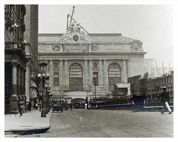 Park Avenue North to Grand Central 1914 Old Vintage Photos and Images