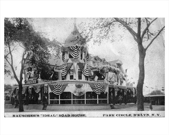 Park Circle Kensington Rauschers 1909 - Windsor Terrace - Brooklyn NY Old Vintage Photos and Images