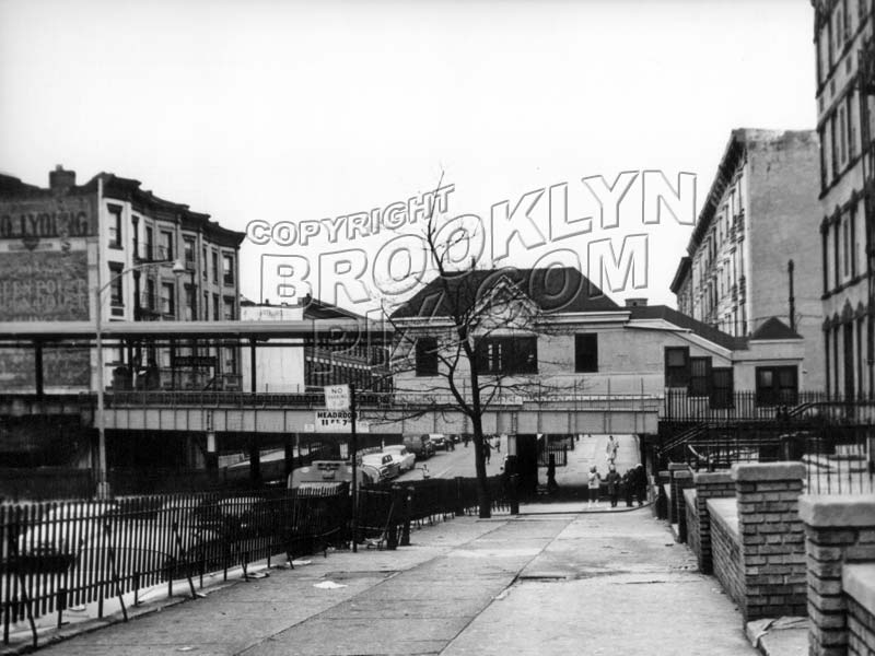 Park Place station house on BMT Franklin Avenue Line, 1959 Old Vintage Photos and Images