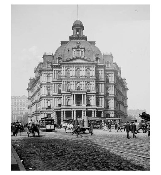 Park Row - City Hall 1900 Old Vintage Photos and Images
