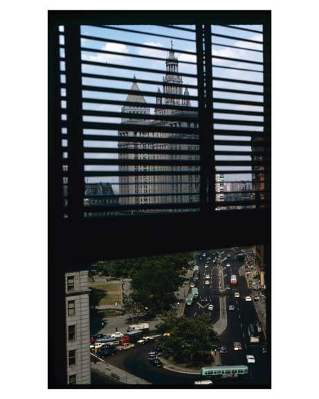 Park Row to Municpal Building from Woolworth Building 1969 New York, NY Old Vintage Photos and Images