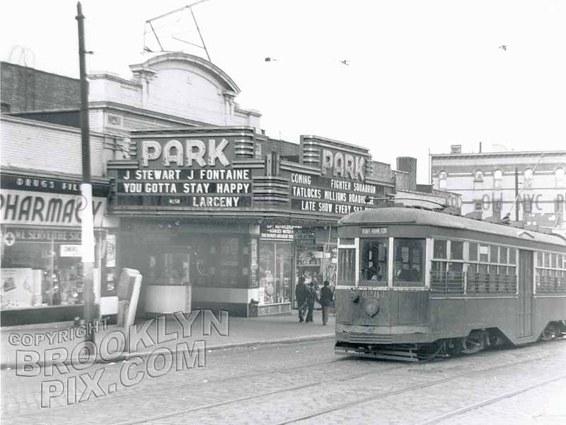 Park Theater, 4322 Fifth Avenue, Sunset Park, 1950 Old Vintage Photos and Images