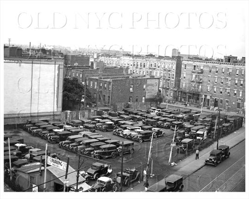 Parking lot on south side of East New York Ave between Amboy and Herzl Streets 1935 Old Vintage Photos and Images